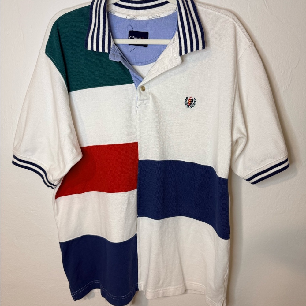 Catalina Colorblock Polo Shirt | Vintage Nautical Rugby Style